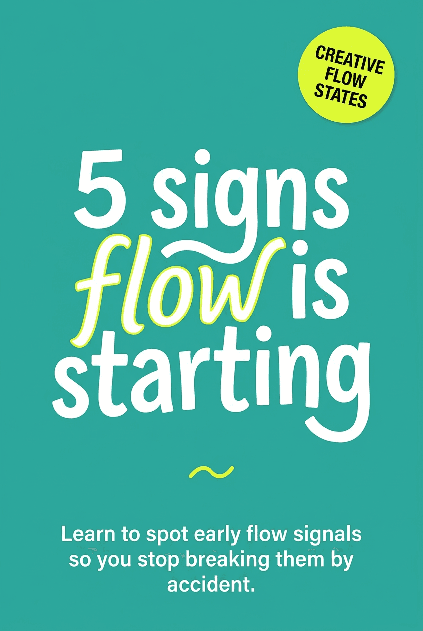 5 Signs Flow is starting