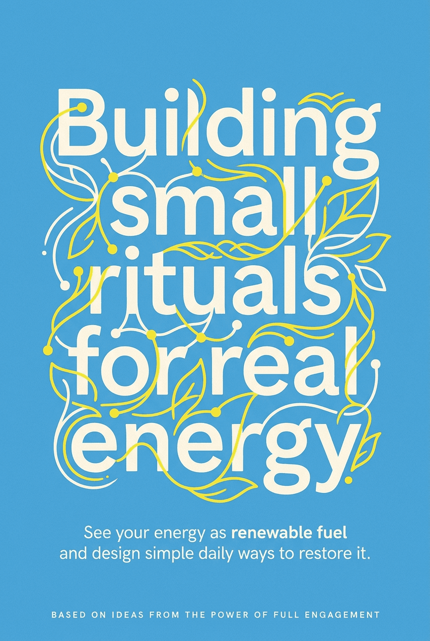 Building small rituals for real energy