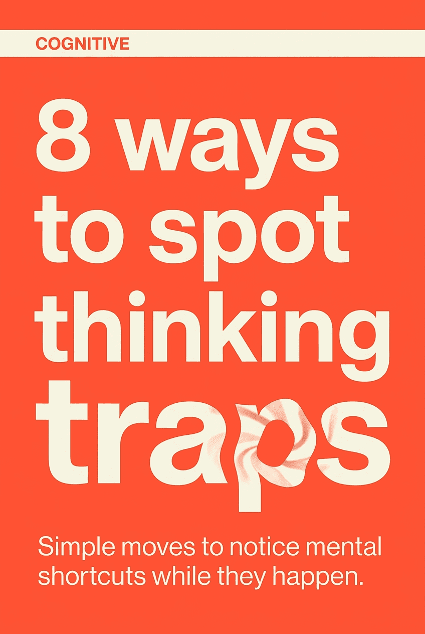 8 ways to spot thinking traps