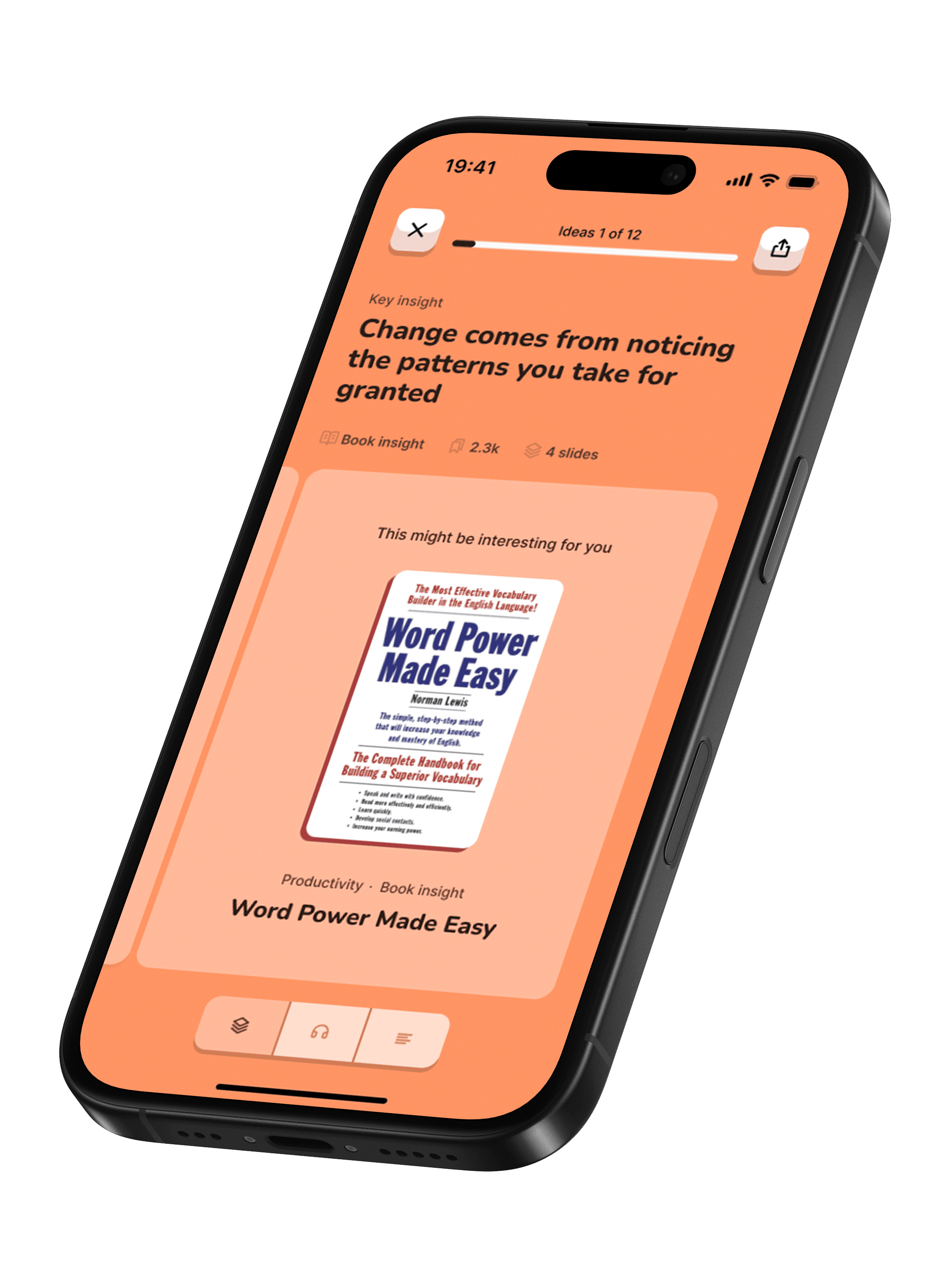 Daily training session in the Brightmind Pro app